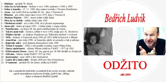 Pohled na otevřené CD Odžito.