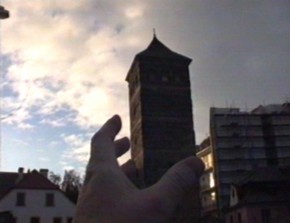Záběr z klipu klipu Praha, město věží